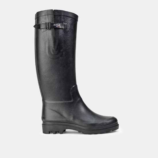 Aigle The Boyfriend Rain Boots Women Black ZA-83467